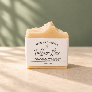 Goat's Milk, Oats & Honey Tallow Bar