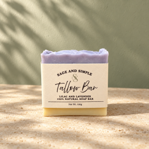 Lilac and Lavender Tallow Bar