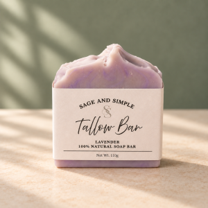 Lilac and Lavender Tallow Bar
