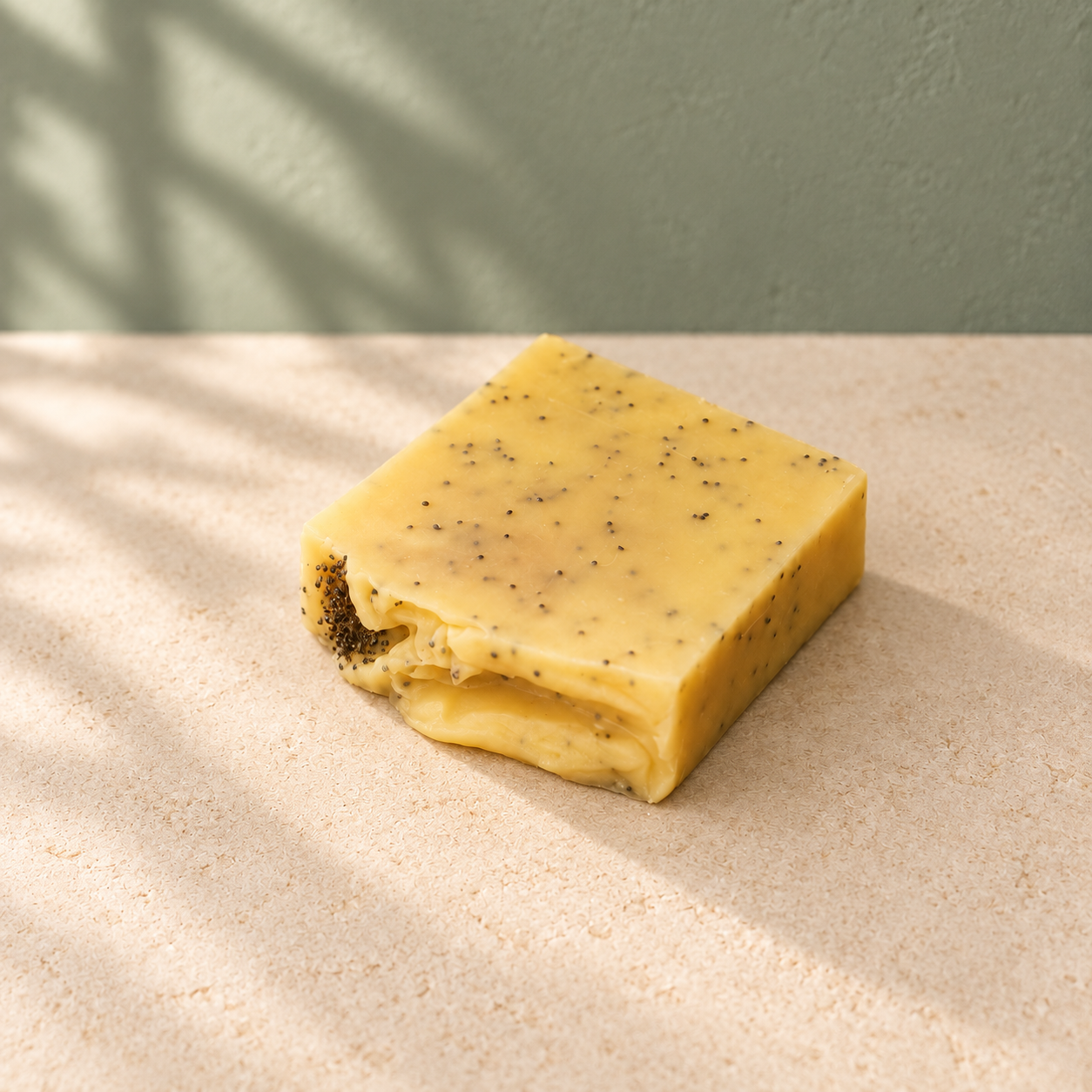 Lemongrass Poppy Seed Tallow Bar - Image 3